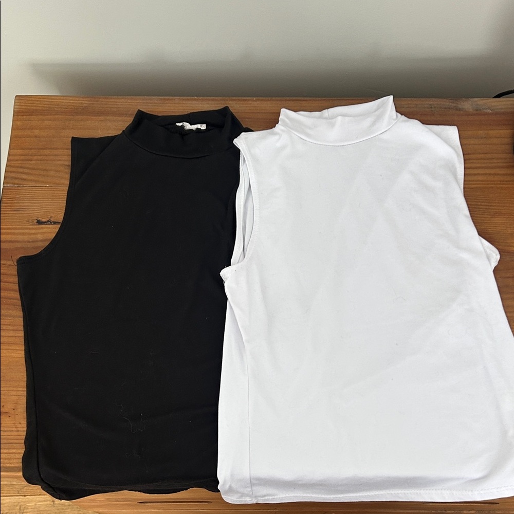 Olivia Rae Black and White Tank Tops
